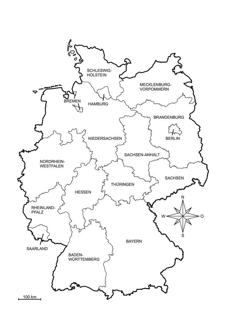 Germany state map